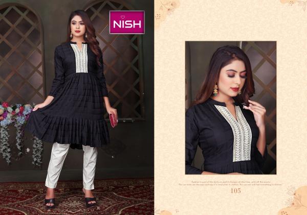 Nish Bubbly Rayon Designer Exclusive Kurti Set Collection